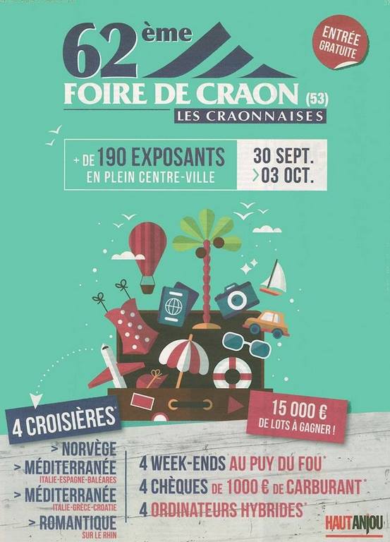 affiche de l'évenement Foire de Craon